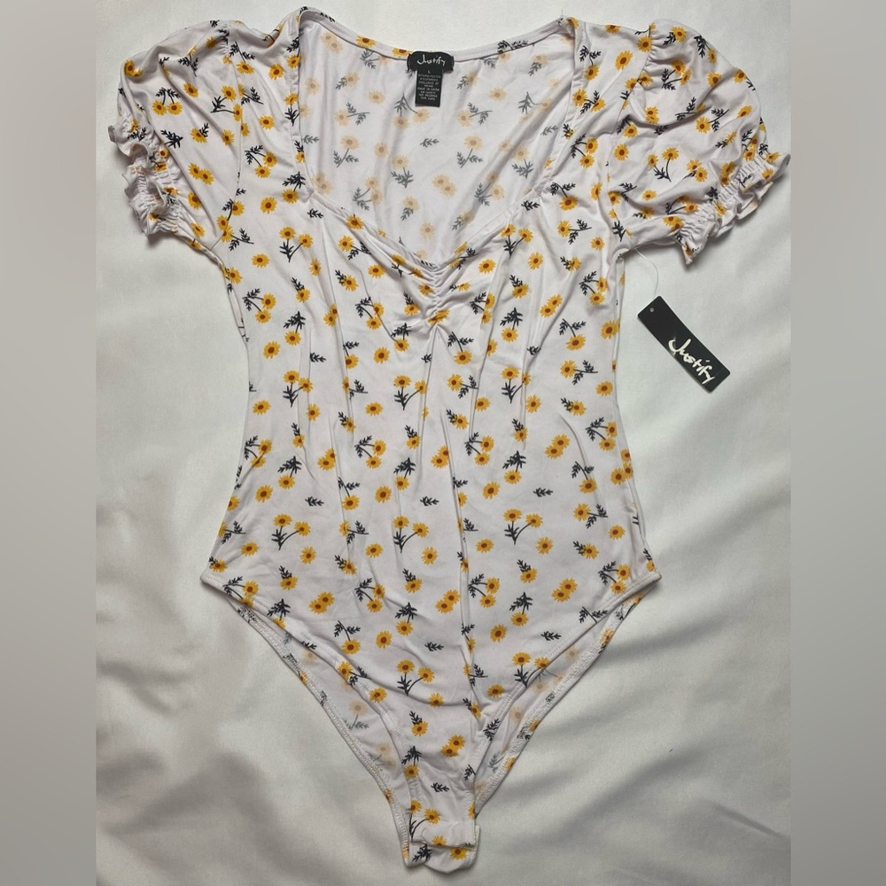 Floral Bodysuit - White